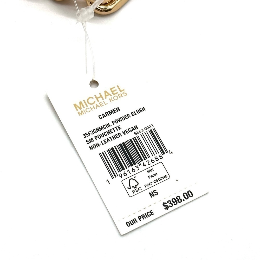 Michael Kors Small Carmen Pouchette Shoulder Bag Powder Blush (NWT) - Picture 10 of 10